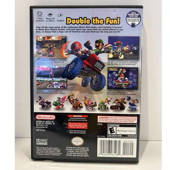 Nintendo GameCube Video Game Mario Kart‎ Double Dash!! Original Complete Tested - Picture 2 of 3